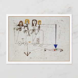 Cartão Postal O Vagão Virtude Paul Klee