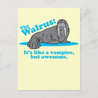 Cartão Postal O vampiro da morsa