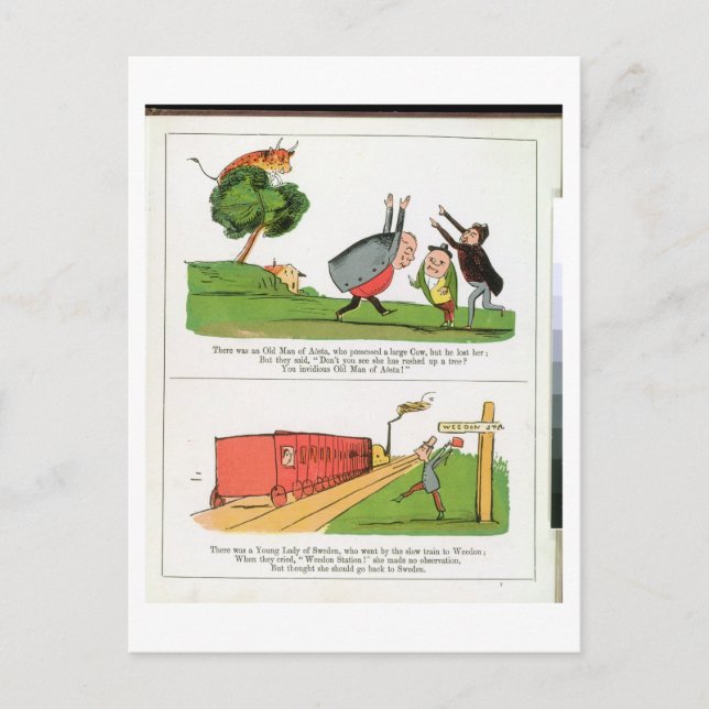 Cartão Postal O Velho Homem de Aosta, página do Livro de Não (Frente)