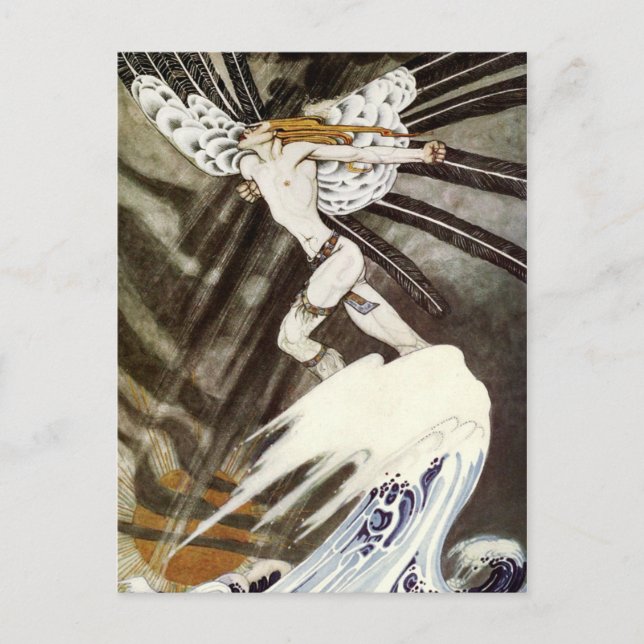 Cartão Postal O Vento Do Norte Se Vestir Sobre O Mar (Frente)