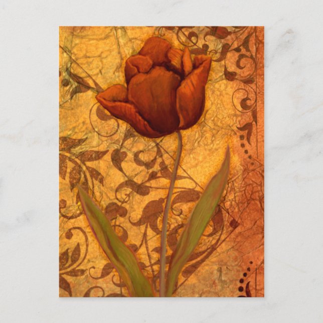 Cartão Postal O vermelho floresce II (Frente)