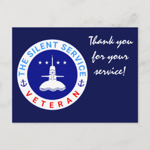 Cartão Postal O Veterano da Silent Service elegante