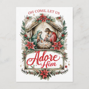 Cartão Postal Ó Vinde Adoremos a Ele