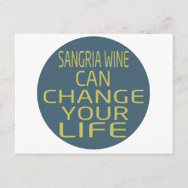 Cartão Postal O Vinho De Sangria Pode Mudar Sua Vida
