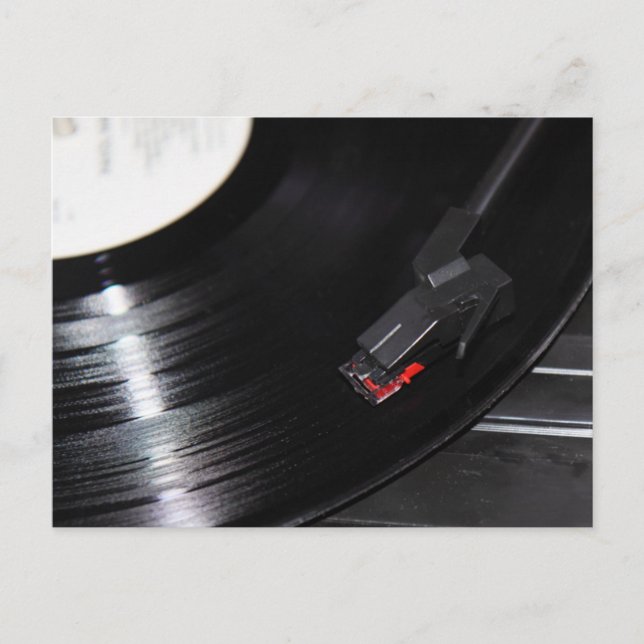 Cartão Postal O vinil não é morto (Frente)