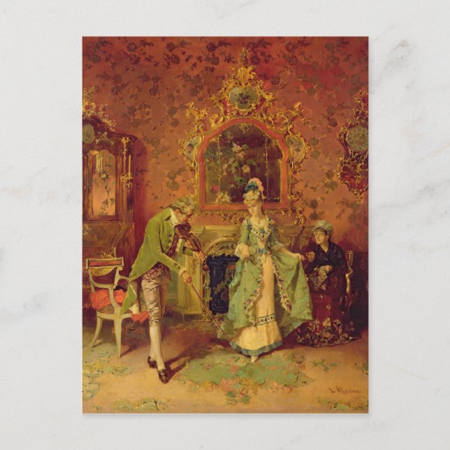 Cartão Postal O violinista (Frente)