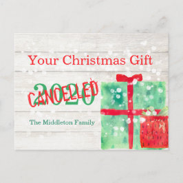 Cartão Postal O Vírus do Covid de Natal 2020 diverte-se