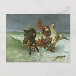 Cartão Postal O Voo de Gradlon Mawr c.1884