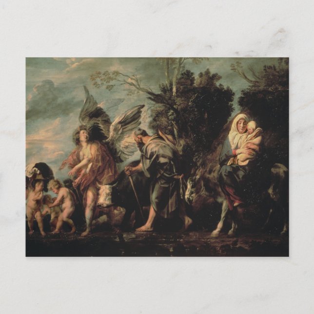 Cartão Postal O voo para o Egito, século XVII (Frente)