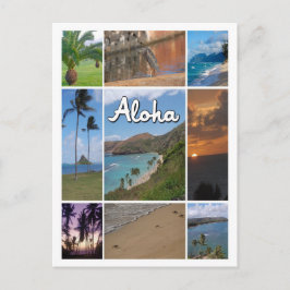 Cartão Postal Oahu, Colagem de Fotos do Havaí