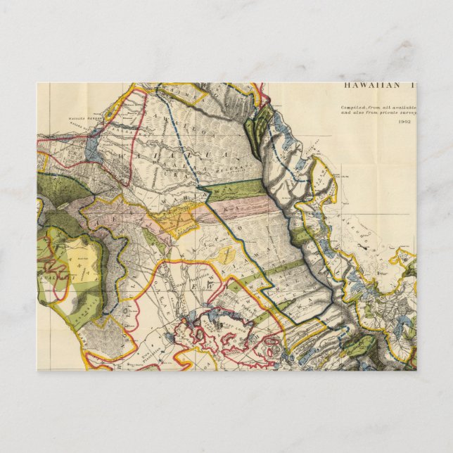 Cartão Postal Oahu, Havaí (Frente)