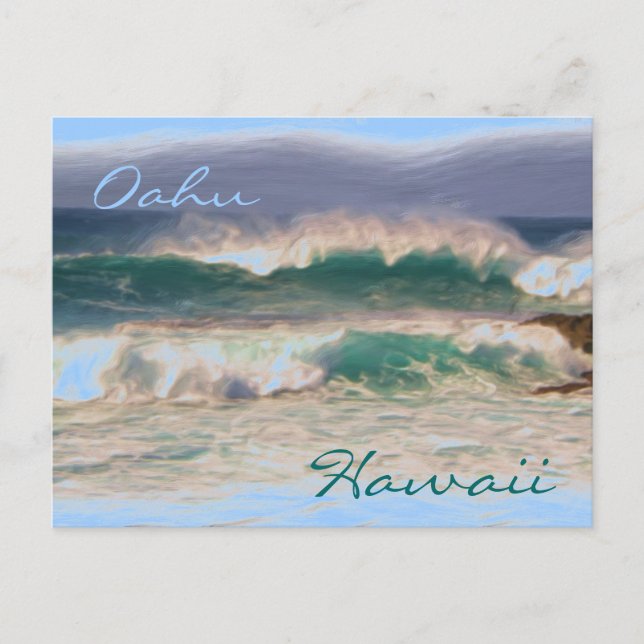 Cartão postal Oahu Hawaii North Shore (Frente)