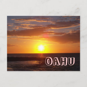 Cartão Postal Oahu Sunset