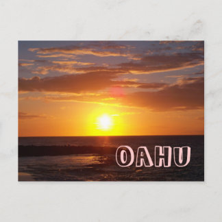 Cartão Postal Oahu Sunset