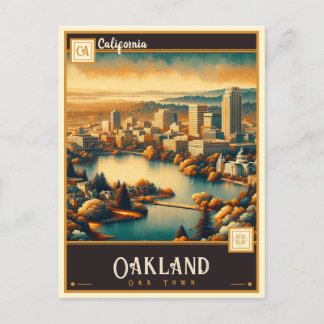 Cartão Postal Oakland, Califórnia | Vintage