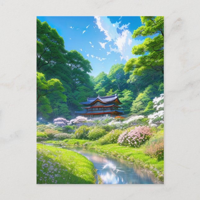 Cartão Postal Oásis Delicada no Coração da Floresta (Frente)