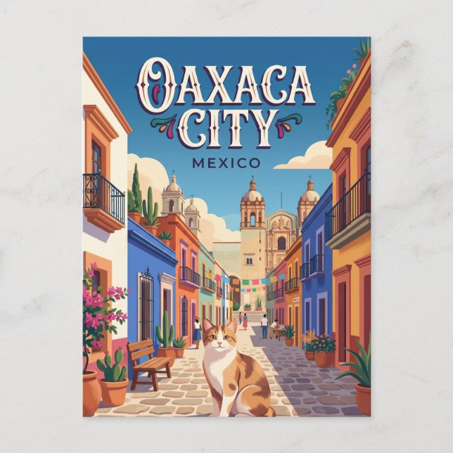 Cartão Postal Oaxaca de Juárez México (Frente)