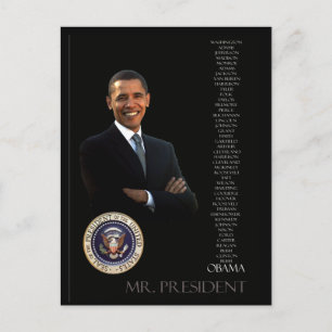 Cartão Postal Obama
