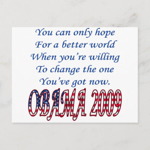 Cartão Postal Obama 2009