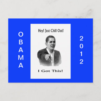 Cartão Postal Obama 2012
