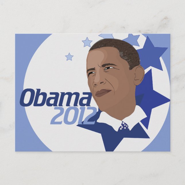 Cartão Postal Obama 2012 (Frente)