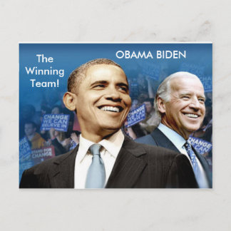 Cartão Postal Obama Biden