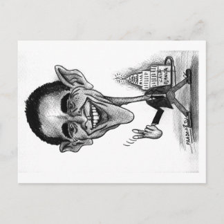 Cartão Postal Obama Caricatura Postcard