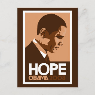 Cartão Postal Obama - Cartão-Postal Escuro Esperto