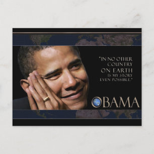 Cartão Postal Obama Cote