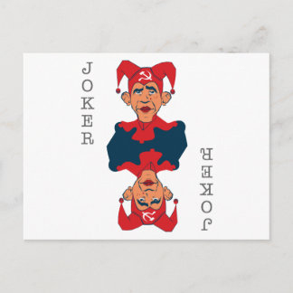 Cartão Postal Obama-Joker