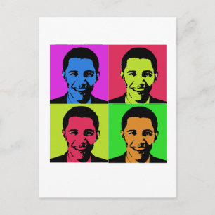 Cartão Postal Obama Portrait