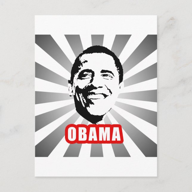 Cartão Postal Obama Poster (Frente)