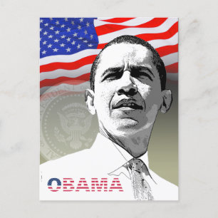 Cartão Postal Obama - Saudações de... - Cartão-postal - Modelo