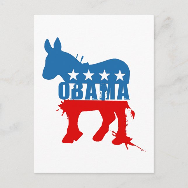 Cartão Postal Obama T-shirt (Frente)