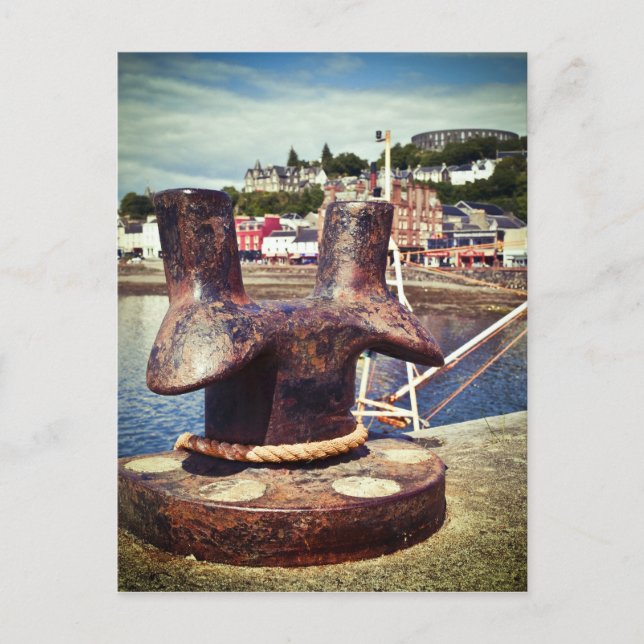 Cartão Postal Oban Harbor (Frente)