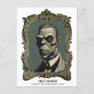 Cartão Postal Obed Marsh Fundador da Ordem Esotérica de Dagon