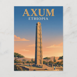 Cartão Postal Obelisco de Axum Etiópia