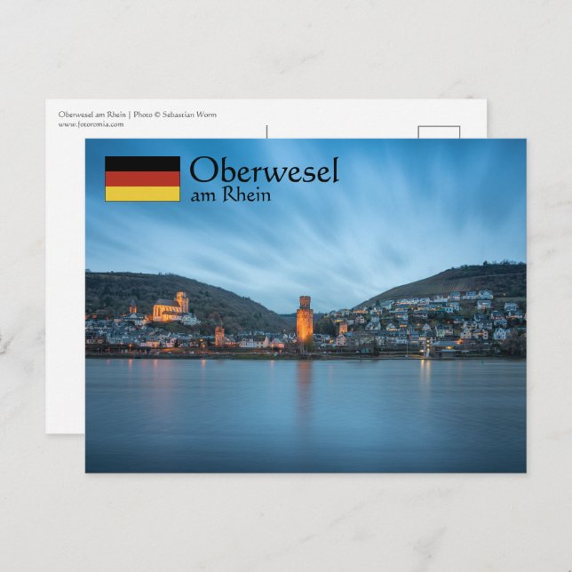 Cartão Postal Oberwesel Alemanha (Frente/Verso)