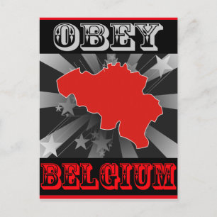 Cartão Postal Obey Belgium