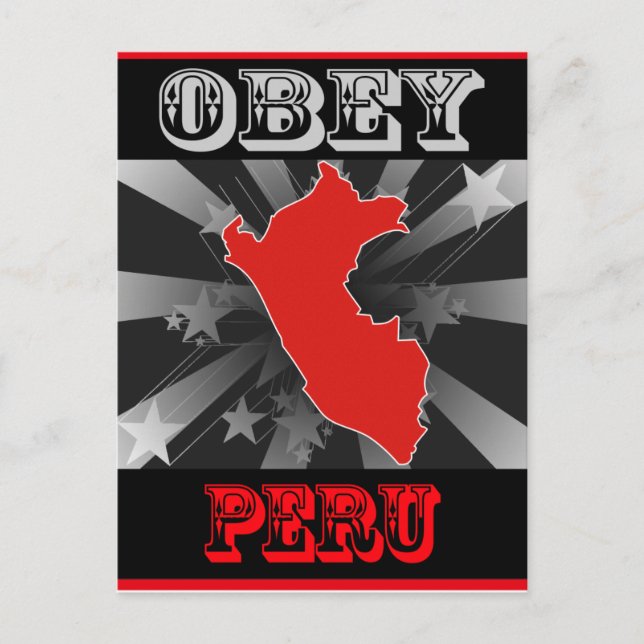 Cartão Postal Obey Peru (Frente)