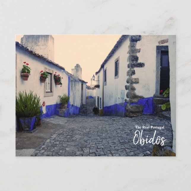 Cartão Postal Obidos - Portugal Real (Frente)