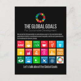 Cartão Postal Objetivos globais da ONU DG 2030