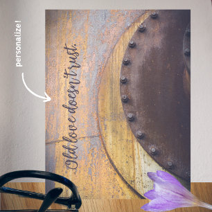 Cartão Postal Objeto de metal enferrujado