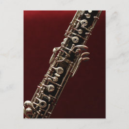 Cartão Postal Oboi - instrumento musical de madeira de caverna d