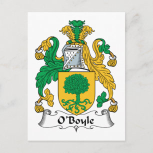 Cartão Postal O'Boyle Family Crest