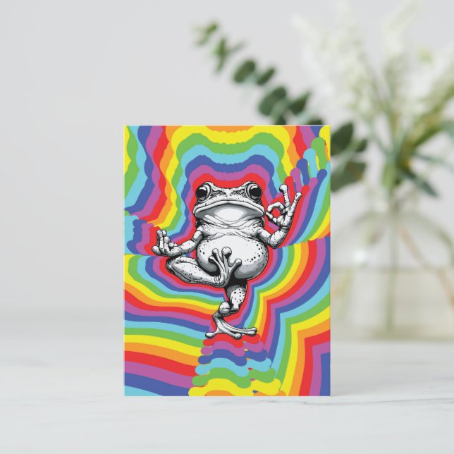 Cartão Postal Obra-Prima do Sapo Zen (Em pé/Frente)