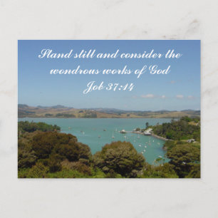 Cartão Postal Obras Maravilhosas [de Deus] - Jó 37:14