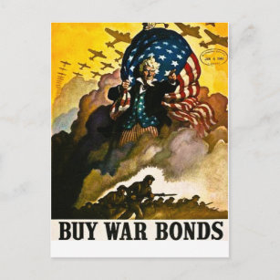 Cartão Postal Obrigações da Guerra comprar - Segunda Guerra Mund
