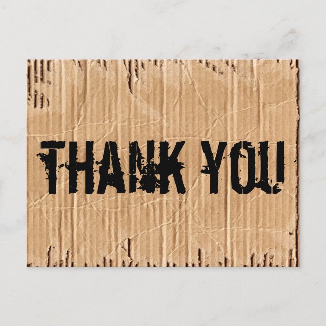 Cartão Postal obrigado (Frente)