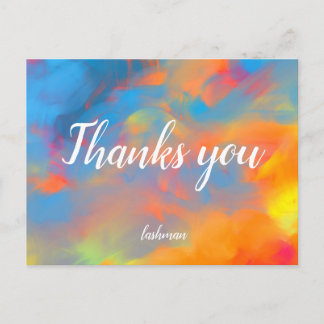 Cartão Postal Obrigado